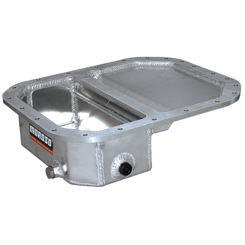 Moroso Mazda 13B Rotary (w/Front Sump) Drag Race Baffled Wet Sump 6.25qt 4in Aluminum Oil Pan