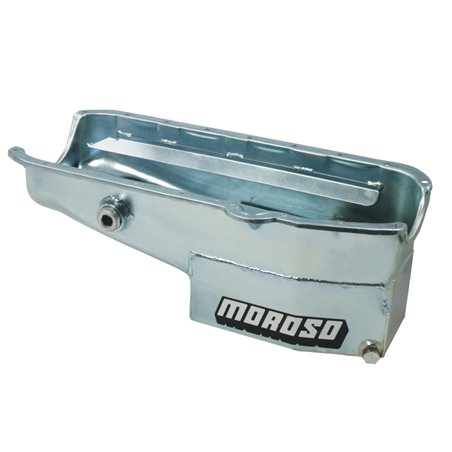 Moroso Pre-80 Chevrolet Small Block (w/1in Inspection Bung) Wet Sump 7qt 7.5in Steel Oil Pan