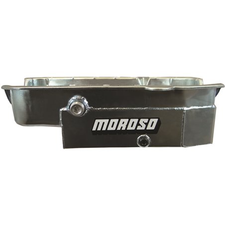 Moroso 80-85 Chevrolet Small Block (w/1in Inspection Bung) Wet Sump 8qt 6.5in Steel Oil Pan