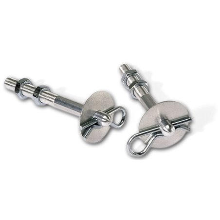 Moroso Hood Pin Set - 3/8in - Aluminum - 2 Pack