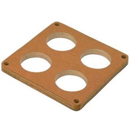 Moroso 4500 Carburetor Spacer - 4 Hole Plenum - 1/2in - Wood