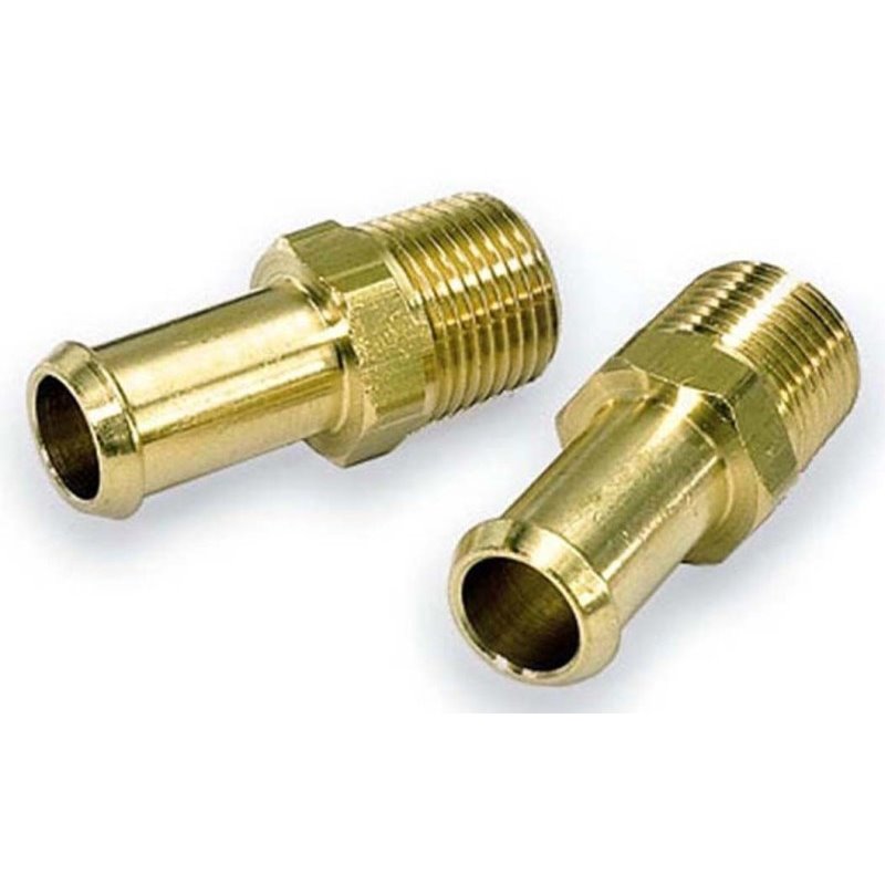 Moroso Fuel Hose Fitting - 1/2in NPT to 3/8in Hose - Brass - Single