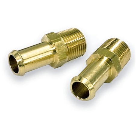 Moroso Fuel Hose Fitting - 3/8in NPT to 1/2in Hose - Brass - Single