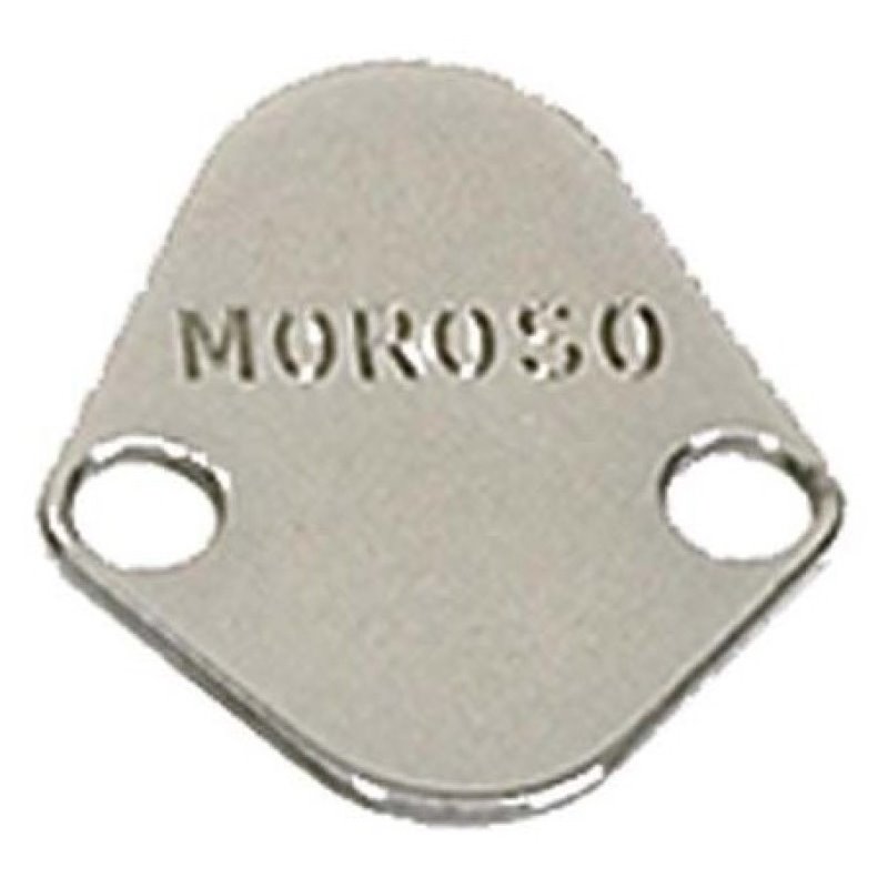 Moroso Chevrolet Big Block/Chrysler 273-440/Ford Fuel Pump Block-Off Plate - Chrome Plated Steel