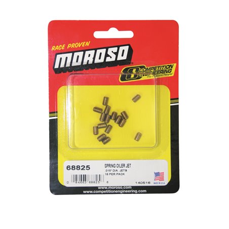 Moroso Spring Oiler Jets - .015in Diameter Orifice - 16 Pack