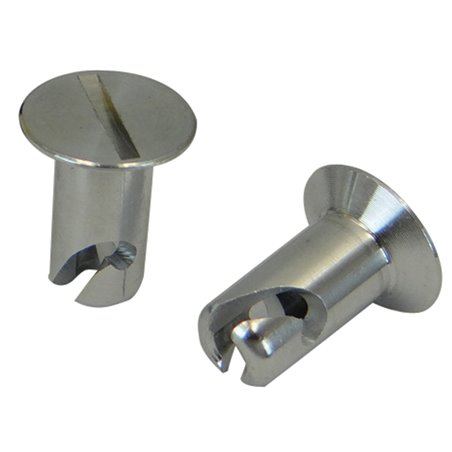 Moroso Quick Fastener - Flush Head - 5/16in x .500in - Aluminum - 10 Pack