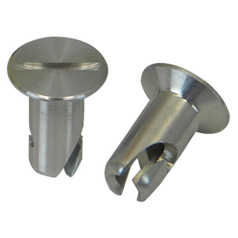 Moroso Quick Fastener - Flush Head - 5/16in x .550in - Aluminum - 10 Pack