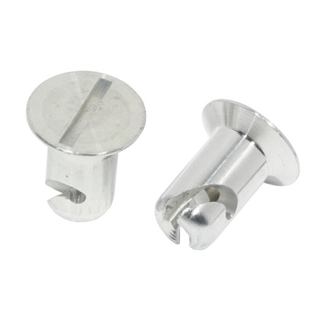 Moroso Quick Fastener - Flush Head - 7/16in x .400in - Aluminum - 10 Pack