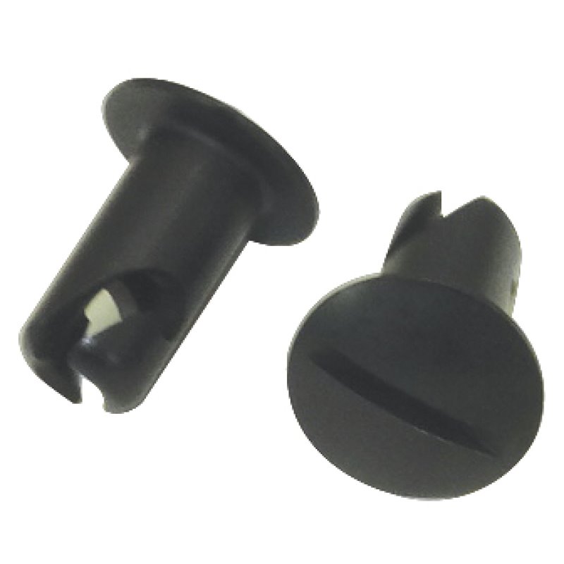 Moroso Quick Fastener - Oval Head - 5/16in x .450in - Aluminum - Black - 10 Pack