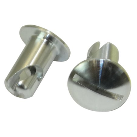 Moroso Quick Fastener - Oval Head - 5/16in x .400in - Aluminum - 10 Pack