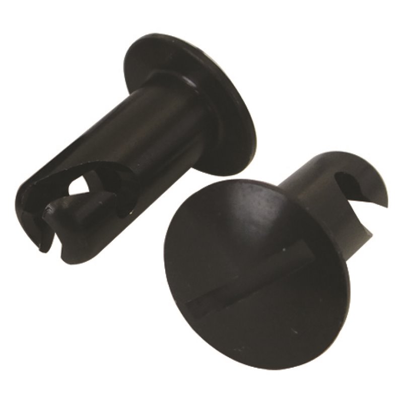 Moroso Quick Fastener - Oval Head - 5/16in x .500in - Aluminum - Black - 10 Pack