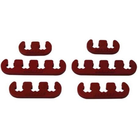 Moroso Spark Plug Wire Separator Kit - 7-9mm - Red