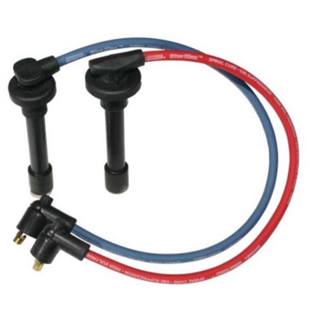 Moroso Custom Ignition Wire Set - Blue Max - Spiral Core - Colored High Temp Wire Separators - Red