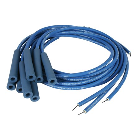 Moroso Universal Ignition Wire Set - Blue Max - Spiral Core - Unsleeved - Straight - Blue