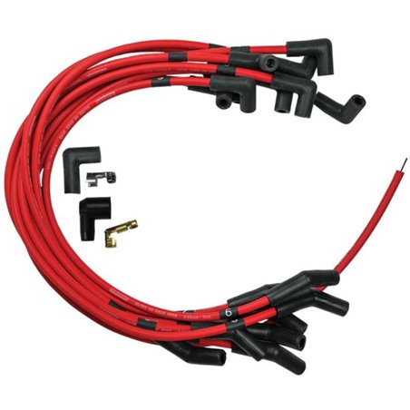Moroso Ford 289-302 Ignition Wire Set - Ultra 40 - Unsleeved - HEI - Under Header - Red
