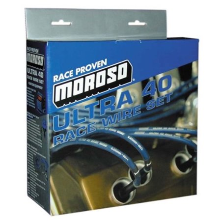 Moroso Chevrolet Big Block Ignition Wire Set - Ultra 40 - Unsleeved - HEI - Under Header - Black