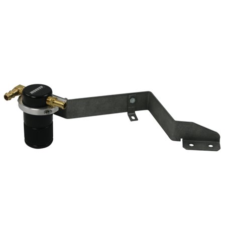 Moroso 07-14 Mini Cooper S Air/Oil Separator Catch Can - Small Body - Billet Aluminum - Black Finish