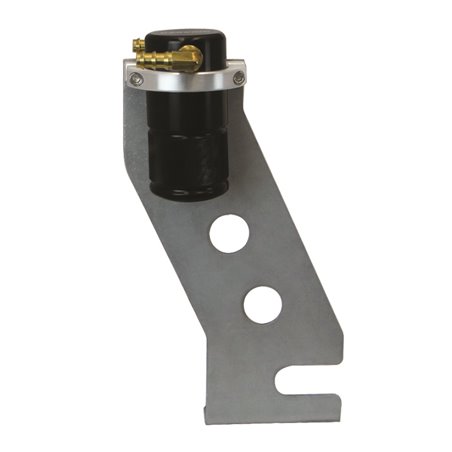 Moroso 87-93 Ford Mustang Air/Oil Separator Catch Can - Small Body - Billet Aluminum - Black Finish