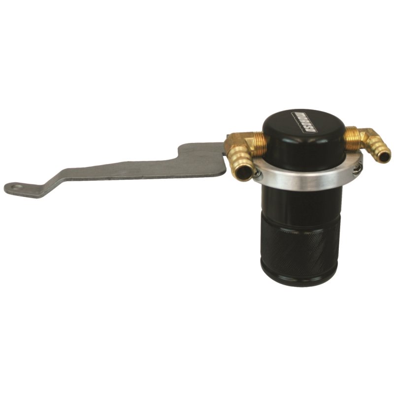 Moroso 15-Up Subaru WRX Air/Oil Separator Catch Can - Small Body - Billet Aluminum - Black Finish