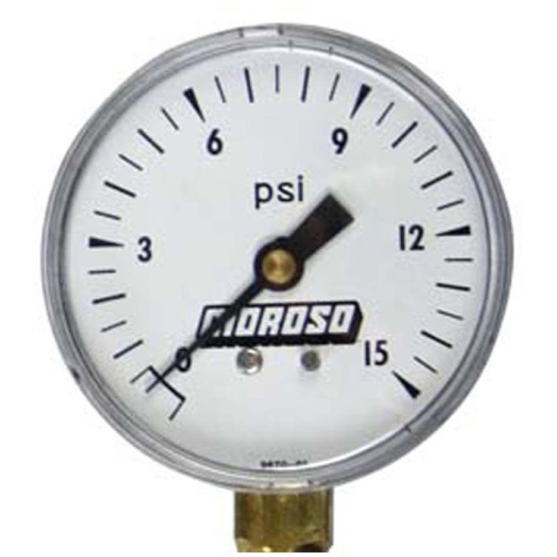 Moroso Tire Pressure Gauge Head 0-15psi (Replacement for Part No 89550)