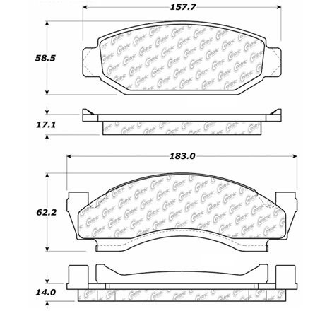 StopTech 73-86 Ford Bronco Front Truck & SUV Brake Pad