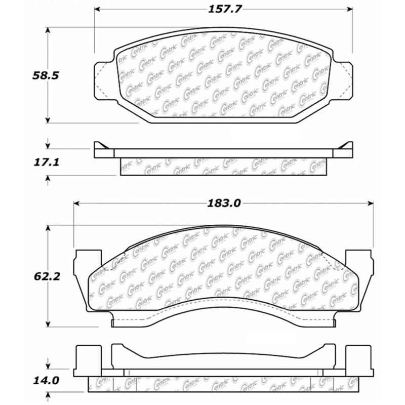 StopTech 73-86 Ford Bronco Front Truck & SUV Brake Pad