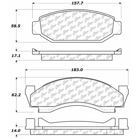 StopTech 73-86 Ford Bronco Front Truck & SUV Brake Pad