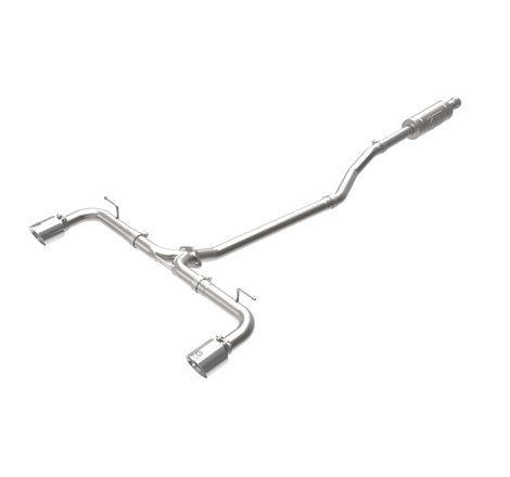 aFe Takeda 2-1/2in 304 SS Cat-Back Exhaust w/ Polished Tips 14-18 Mazda 3 L4 2.0L/2.5L