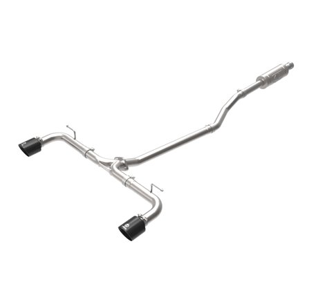 aFe Takeda 2-1/2in 304 SS Cat-Back Exhaust w/ Black Tips 14-18 Mazda 3 L4 2.0L/2.5L