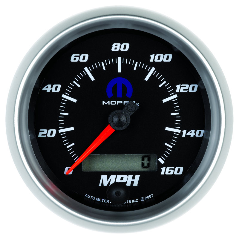 Autometer Mopar 3-3/8in 160 MPH Electric Programmable Speedometer Gauge - Black