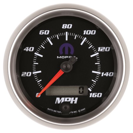 Autometer Mopar 3-3/8in 160 MPH Electric Programmable Speedometer Gauge - Black