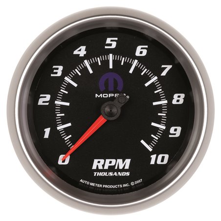 Autometer Mopar 3-3/8in 10K RPM In-Dash Tachometer Gauge - Black