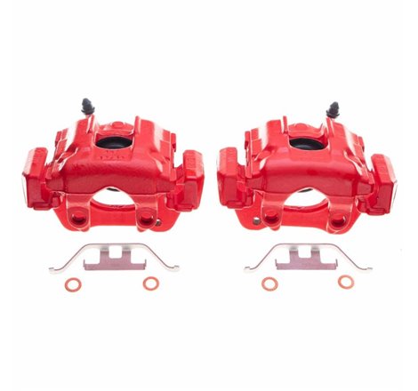 Power Stop 04-10 BMW X3 Rear Red Calipers - Pair