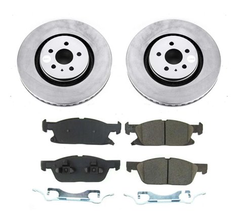 Power Stop 2019 Ford Edge Front Z17 Evolution Geomet Coated Brake Kit