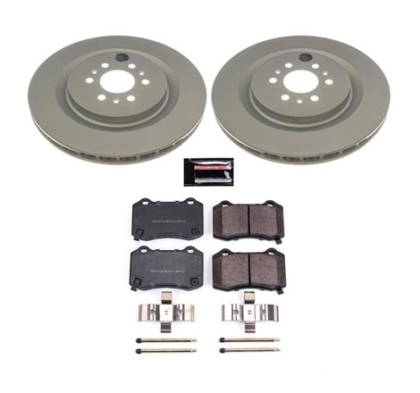 Power Stop 04-07 Cadillac CTS Rear Z17 Evolution Geomet Coated Brake Kit