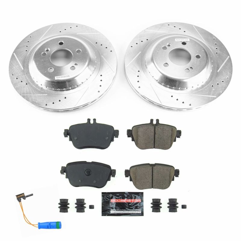 Power Stop 17-18 Mercedes-Benz E300 Rear Z23 Evolution Sport Brake Kit