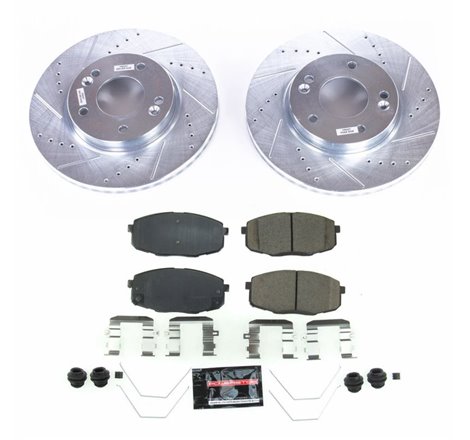 Power Stop 17-19 Kia Soul Front Z23 Evolution Sport Brake Kit