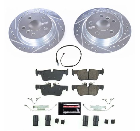 Power Stop 14-19 BMW i3 Rear Z23 Evolution Sport Brake Kit