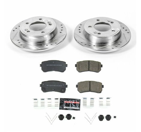 Power Stop 18-19 Hyundai Kona Rear Z23 Evolution Sport Brake Kit