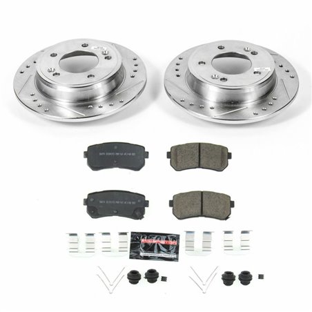 Power Stop 18-19 Hyundai Kona Rear Z23 Evolution Sport Brake Kit