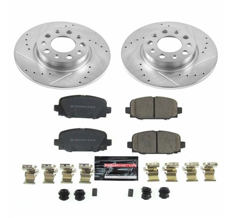 Power Stop 17-19 Jeep Compass Rear Z23 Evolution Sport Brake Kit