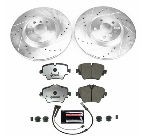 Power Stop 16-19 BMW X1 Front Z26 Street Warrior Brake Kit