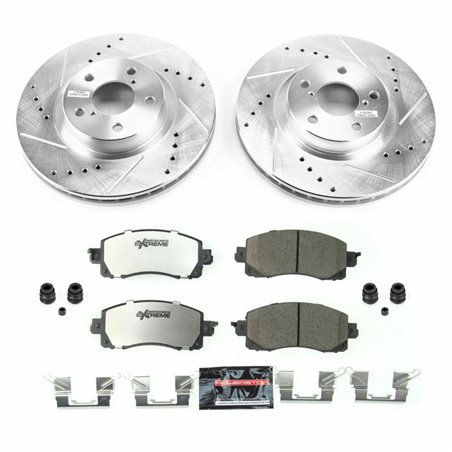 Power Stop 17-19 Subaru Impreza Front Z26 Street Warrior Brake Kit