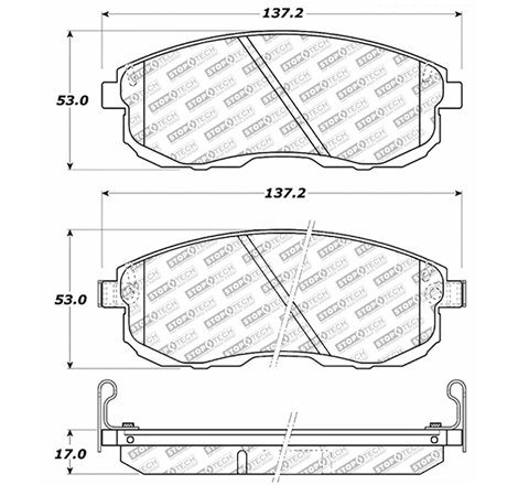 StopTech Nissan Altima Street Select Brake Pads