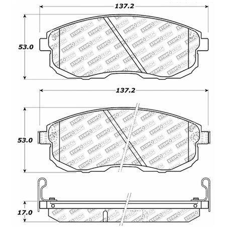 StopTech Nissan Altima Street Select Brake Pads