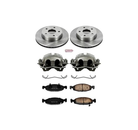 Power Stop 99-02 Jeep Grand Cherokee Front Autospecialty Brake Kit w/Calipers