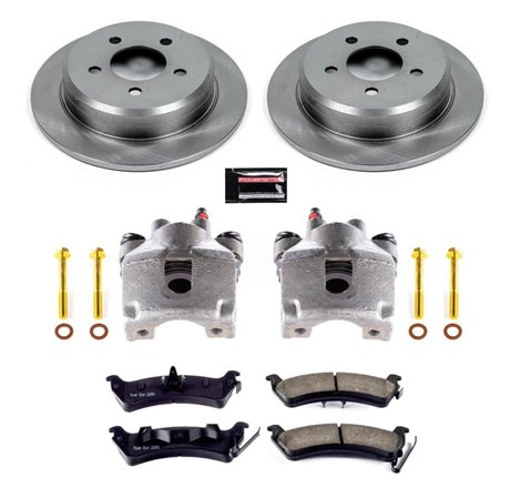 Power Stop 93-98 Jeep Grand Cherokee Rear Autospecialty Brake Kit w/Calipers