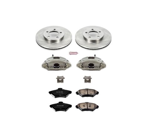 Power Stop 93-97 Ford Thunderbird Front Autospecialty Brake Kit w/Calipers