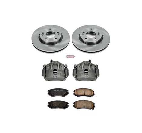 Power Stop 07-10 Hyundai Elantra Front Autospecialty Brake Kit w/Calipers