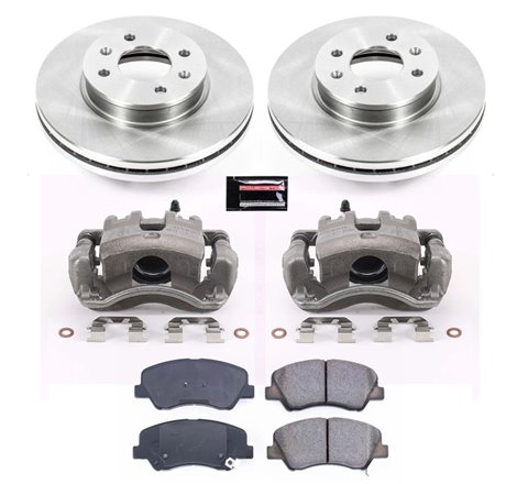 Power Stop 12-18 Hyundai Accent Front Autospecialty Brake Kit w/Calipers